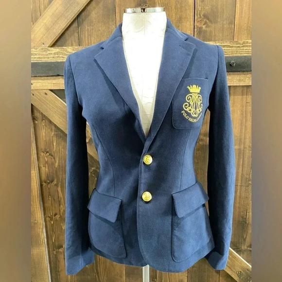 Polo Ralph Lauren Jackets & Blazers - Polo by Ralph Lauren Blue Blazer with Gold Accents